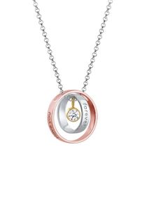 Elli, Damen Halskette 'Kreis', Gold / Rosegold / Silber
