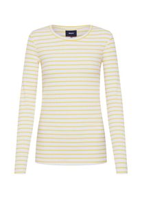 Object, Damen Shirt 'ELISA', Gelb / Weiß