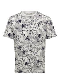 Only & Sons Only & Sons, Herren Bedrucktes T-Shirt, Schwarz / Weiß