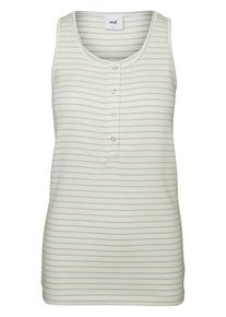 MAMALICIOUS, Damen Still-Bluse, Beige / Pastellblau