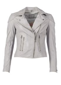 Maze, Damen Lederjacke 'Ibiza', Hellgrau