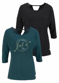 OCEAN SPORTSWEAR, Damen T-Shirt, Petrol / Schwarz