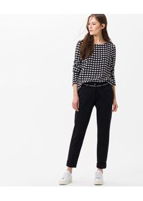 Brax, Damen Bluse 'Vaida', Schwarz / Weiß