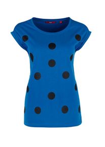 s.Oliver RED LABEL, Damen Jerseyshirt, Blau / Schwarz