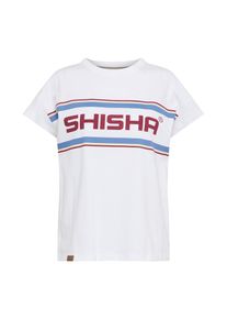 SHISHA, Damen T Shirt ' LOGAN', Dunkelrot / Weiß