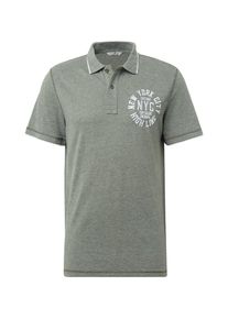 Tom Tailor, Herren Shirt, Grünmeliert / Weiß