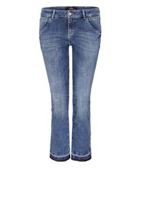 s.Oliver BLACK LABEL, Damen Sienna Slim Low: Kick Flared-Jeans, Blue Denim