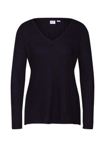 GAP, Damen Pullover 'LS PLUSH RIB VNK', Schwarz
