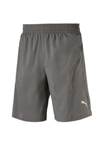 Puma, Herren Gewebte Running Shorts 'Energy', Grau / Wei&szlig;