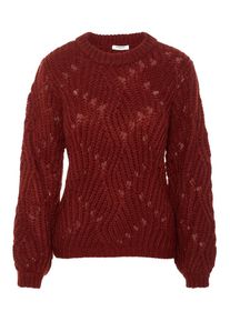 Pieces, Damen Pullover, Bordeaux