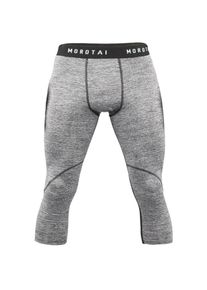 MOROTAI, Herren Leggings 'Performance', Grau / Schwarz