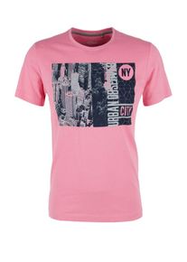 s.Oliver RED LABEL, Herren Jerseyshirt, Navy / Pink