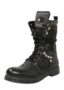 Replay, Damen Bikerboots, Schwarz