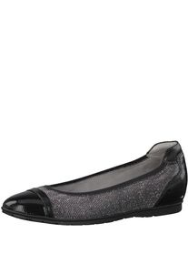 Tamaris, Damen Ballerina, Schwarz / Schwarzmeliert