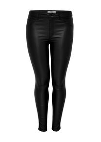Only Carmakoma, Damen Jeans 'carPUNK REG SK COATED NP', Schwarz