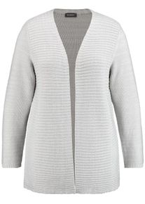 SAMOON, Damen Cardigan, Hellgrau