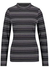 Gerry Weber, Damen Shirt, Dunkellila / Schwarz / Weiß