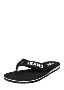Tommy Jeans, Damen Slipper 'SEA 23D', Schwarz / Weiß