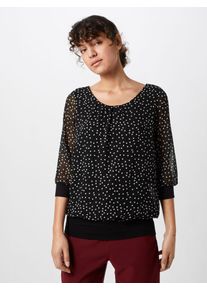 ABOUT YOU, Damen Bluse 'Fatma', Schwarz / Weiß