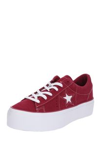 Converse, Damen Sneaker 'ONE STAR PLATFORM - OX', Bordeaux / Wei&szlig;