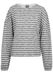 Urban Classics, Damen Pullover, Schwarzmeliert / Weiß