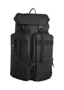 RAINS, Damen Rucksack 'Utility Bag' mit großen Fronttaschen, Schwarz