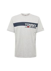 Tommy Jeans, Herren T-Shirt 'ESSENTIAL', Dunkelblau / Graumeliert / Rot / Weiß