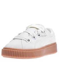 Puma, Damen 'Platform Kiss Suede' Sneaker, Wei&szlig;