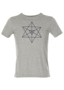 Jaya, Herren T-shirt 'Orin', Graumeliert / Schwarz
