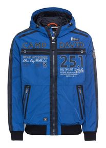 CAMP DAVID, Herren Jacke 'Jacket with Hood', Blau