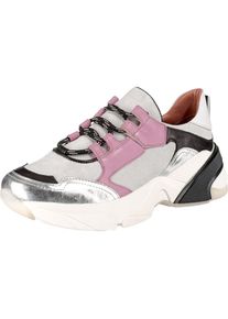 JOLANA & FENENA JOLANA & FENENA, Damen Sneakers, Hellgrau / Hellpink / Schwarz / Silber
