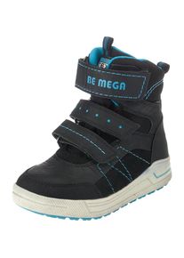 BE MEGA, Winterstiefel, Neonblau / Schwarz / Wei&szlig;meliert