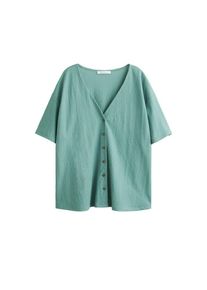 Violeta by Mango, Damen T-Shirt 'Parada', Jade