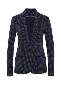 Tom Tailor, Damen Blazer, Ultramarinblau / Wei&szlig;