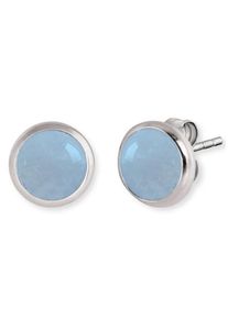 Engelsrufer, Damen Ohrstecker 'Ere-AQ-ST', Rauchblau / Silber