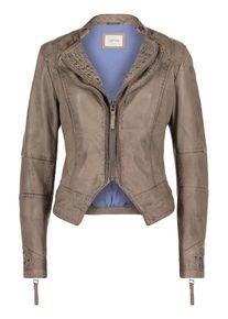 Cartoon, Damen Lederjacke, Dunkelbeige