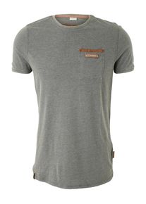 Naketano, Herren T-Shirt 'Suppenkasper', Cognac / Graumeliert