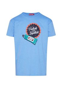 Derbe, Herren Shirt 'Verflickt', Himmelblau / Mischfarben