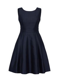 Apart, Damen Kleid mit großer Schleife im Rücken, Nachtblau