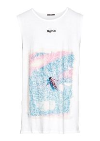 tigha, Herren Tanktop 'LEANO', Wei&szlig;