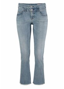 Herrlicher, Damen Bootcut-Jeans 'Baby Cropped', Blue Denim