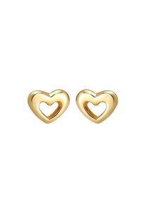 Elli Premium, Damen Ohrringe 'Herz', Gold