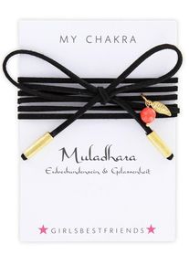 YOGISTAR.COM, Damen Choker 'Mychakra', Gold / Schwarz