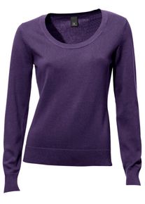 Heine, Damen Pullover, Pflaume