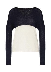 Only, Damen Pullover 'NEW GABBI', Nachtblau / Weiß