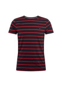Tommy Hilfiger, Herren Shirt, Dunkelblau / Rot