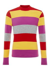 name it, M&auml;dchen Pullover, Limone / Graumeliert / Orchidee / Rot