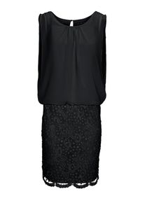 Heine, Damen Spitzenkleid, Schwarz