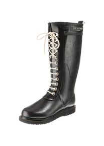 Ilse Jacobsen, Damen Gummistiefel, Schwarz / Weiß