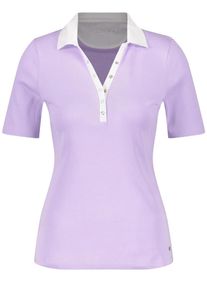 Gerry Weber, Damen Poloshirt, Helllila / Wei&szlig;